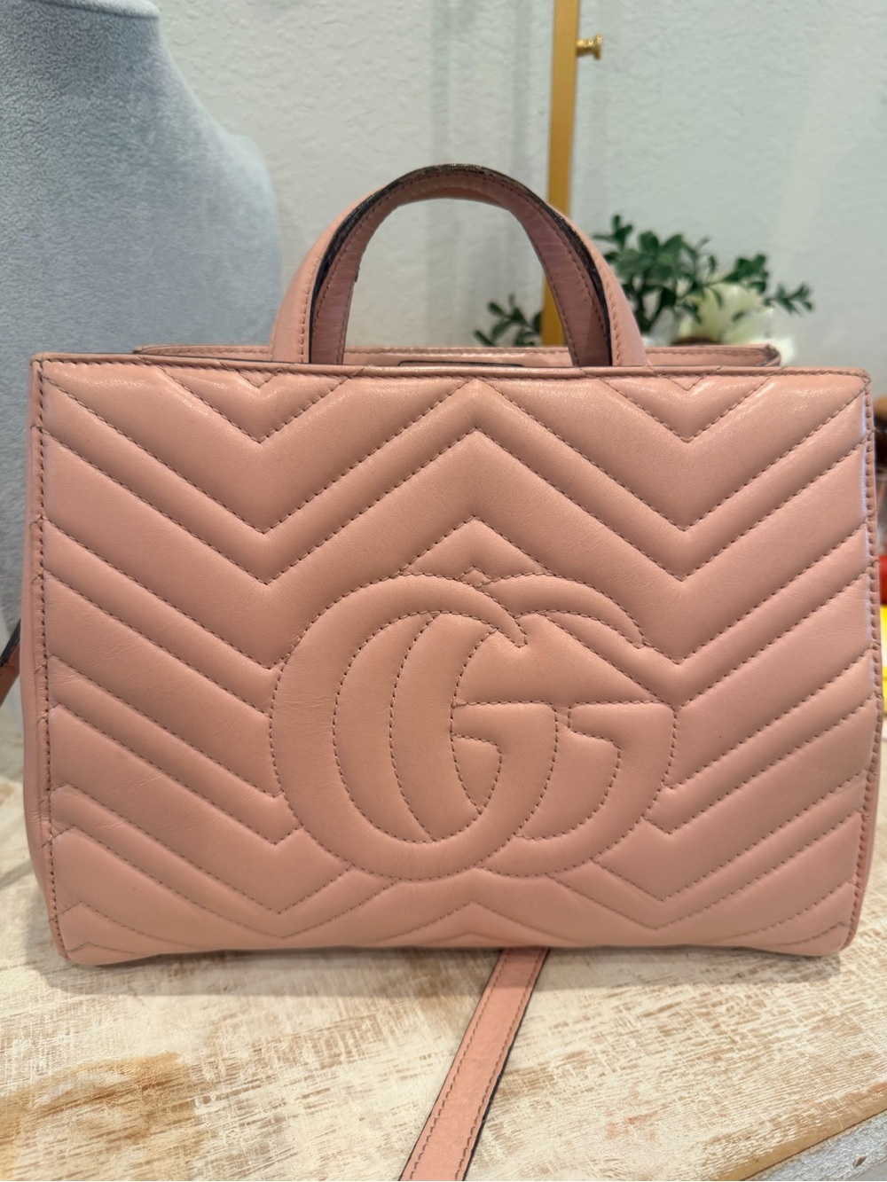 Gucci Pink Leather shoulder/crossbody - Picture 2 of 9